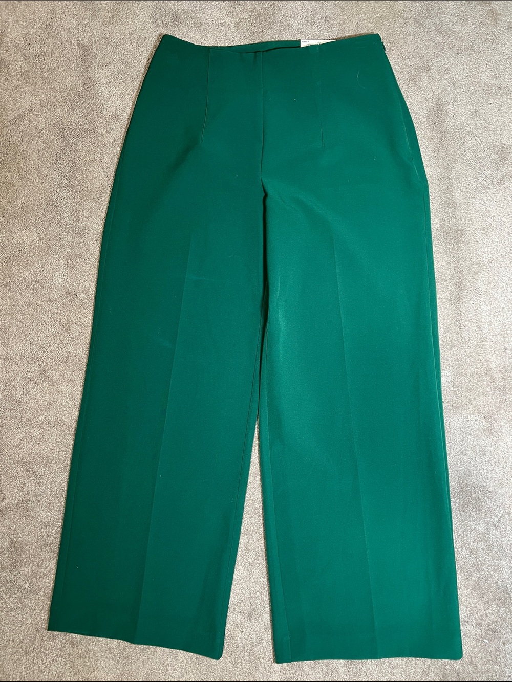 NWT Nine West Emerald Green Wide Leg Pants Size 4 - Picture 1 of 5